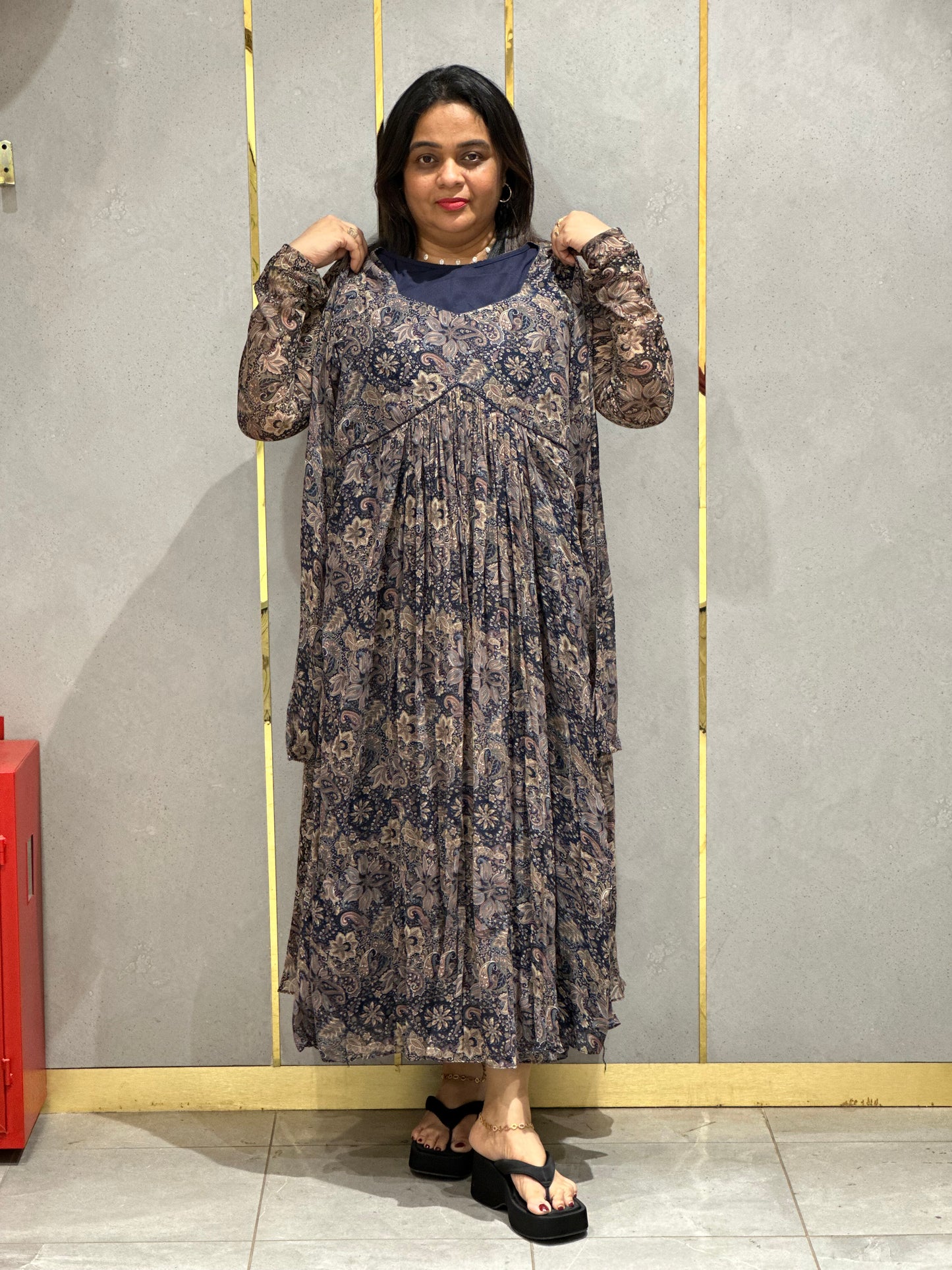 PRINTED ALIYA CUT TOPS - NUWA-014