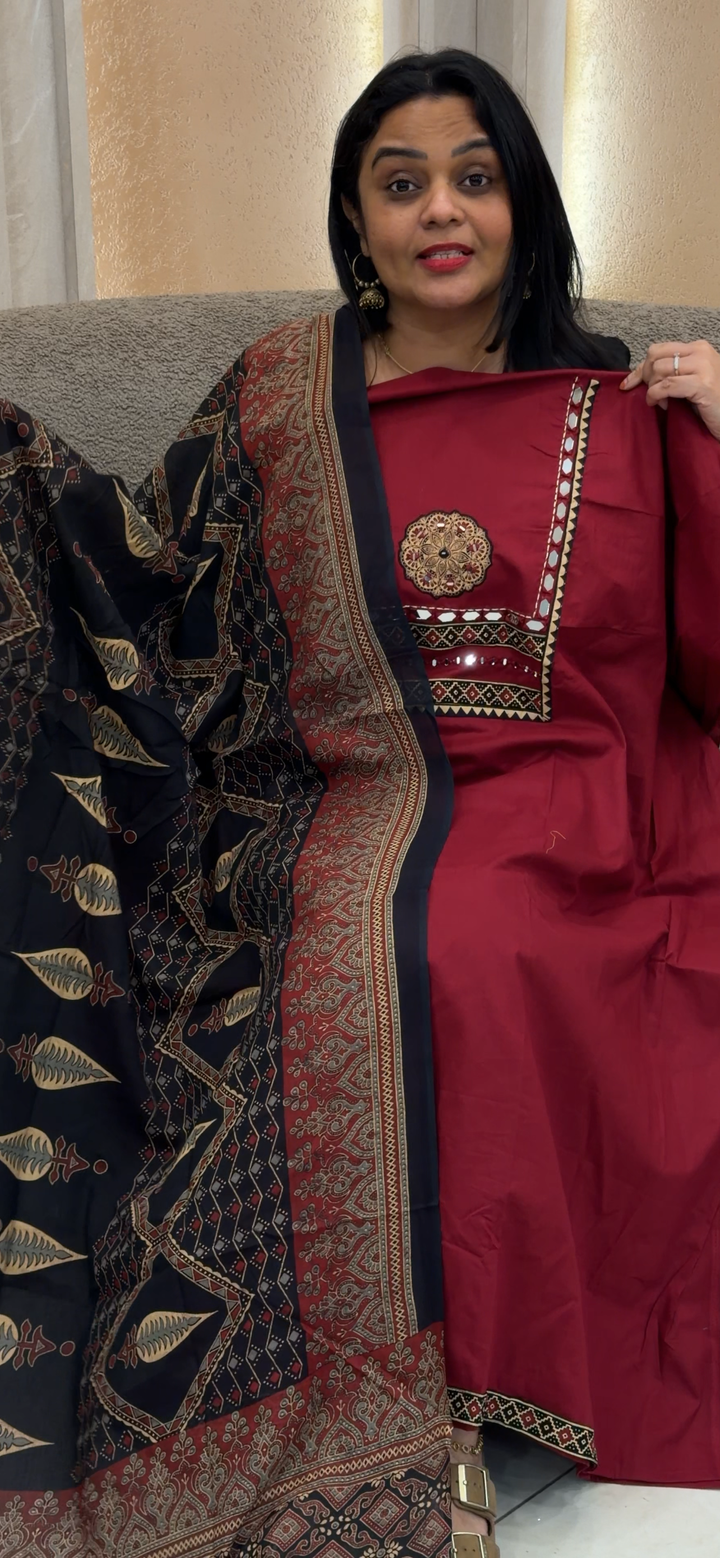 COTTON UNSTITCHED SALWAR SUITS - NUWA - 1483