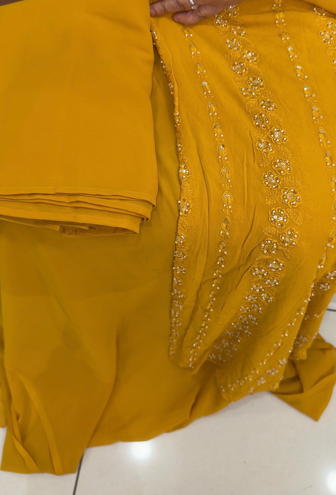 GEORGETTE UNSTITCHED SALWAR SUITS - NUWA-1693