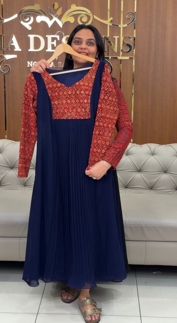 FAUX GEORGETTE ALINE TOPS -NUWA-552