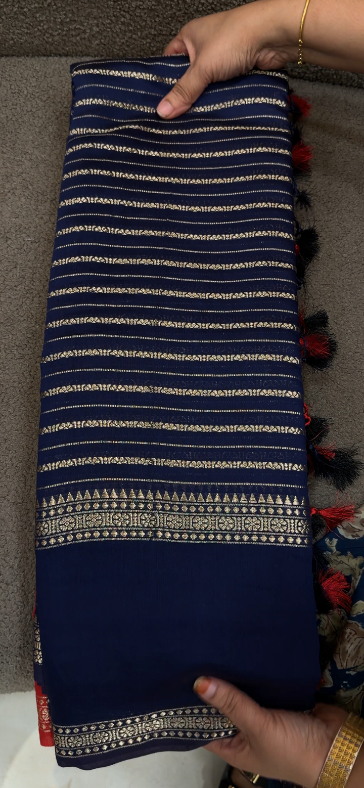 MALAI CHANDERI SAREES - NUWA - 1629
