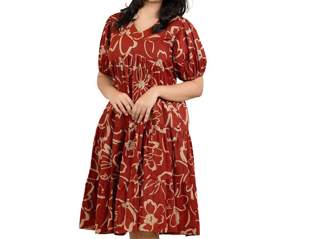 PRINTED COTTON FROCKS - NUWA - 021