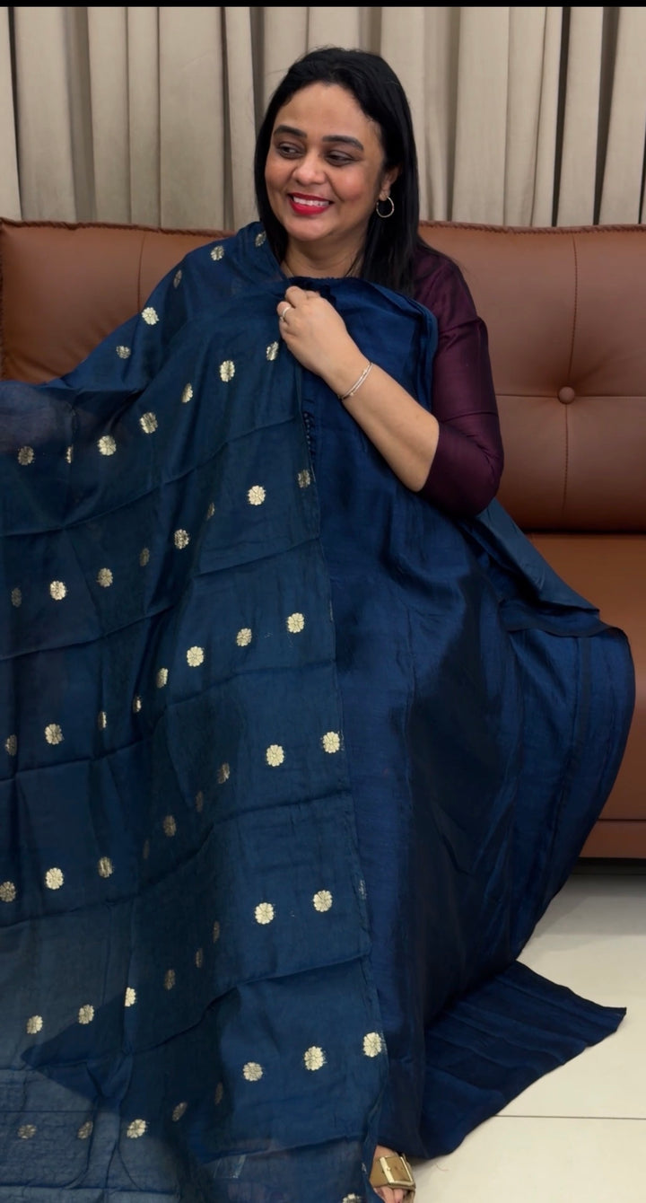 SEMI RAW SILK UNSTITCHED SALWAR SUITS - NUWA-1529
