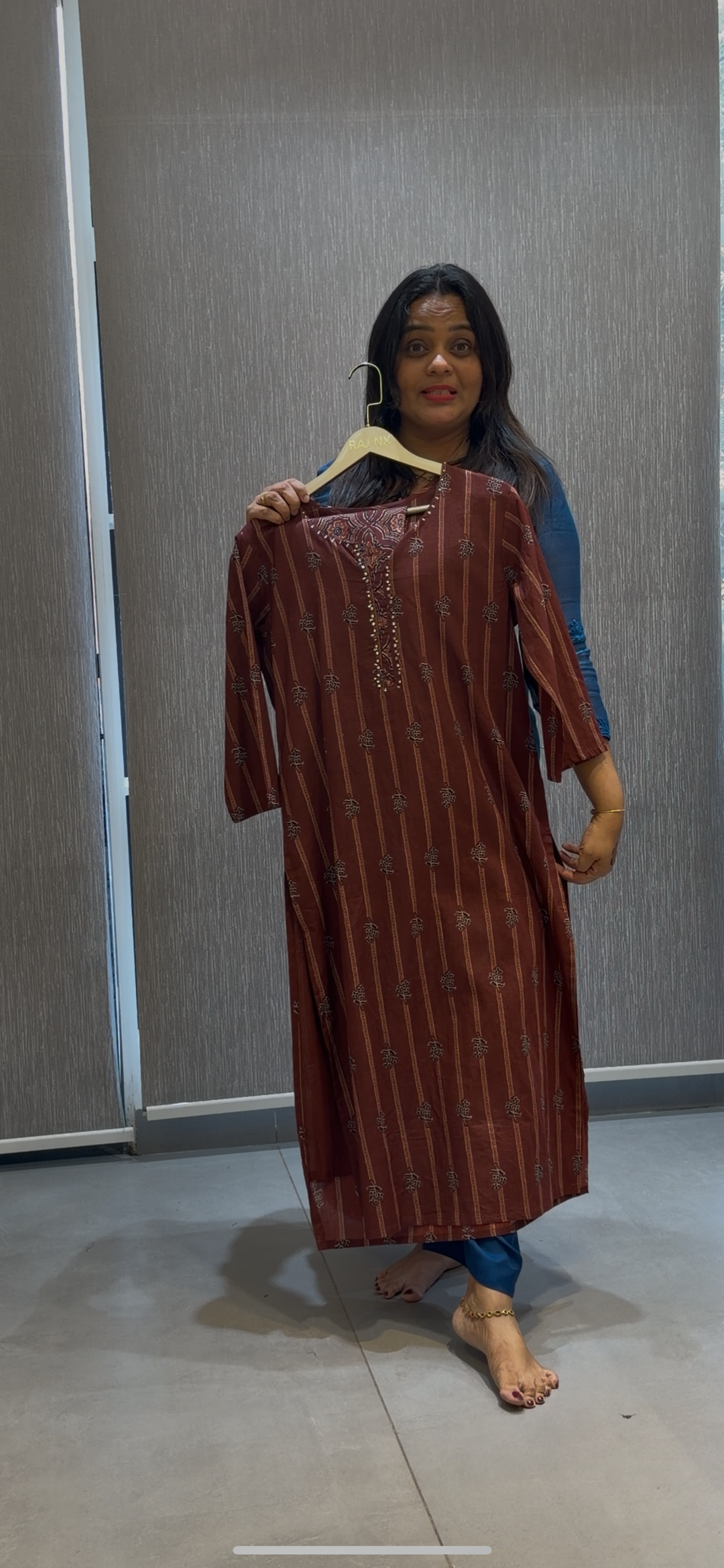 PRINTED COTTON TOP, BOTTOM AND DUPATTA - NUWA-291