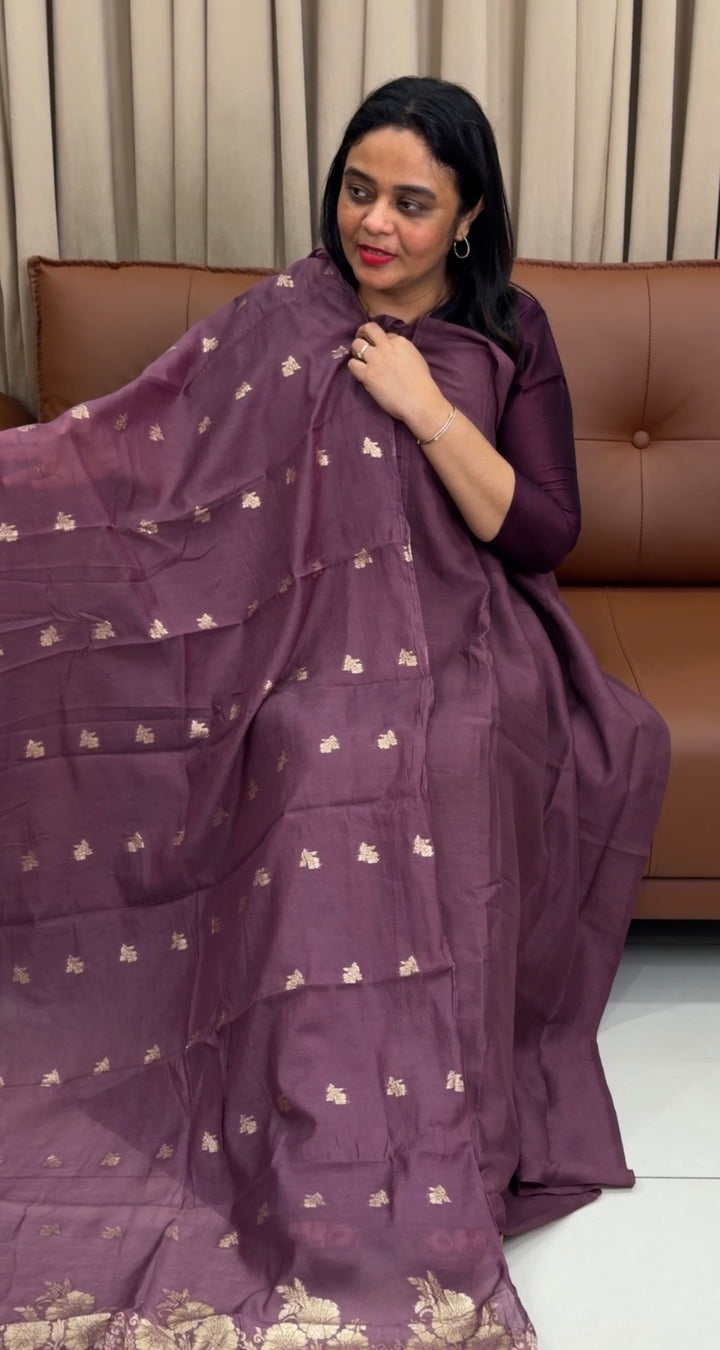 SEMI RAW SILK UNSTITCHED SALWAR SUITS - NUWA-1529