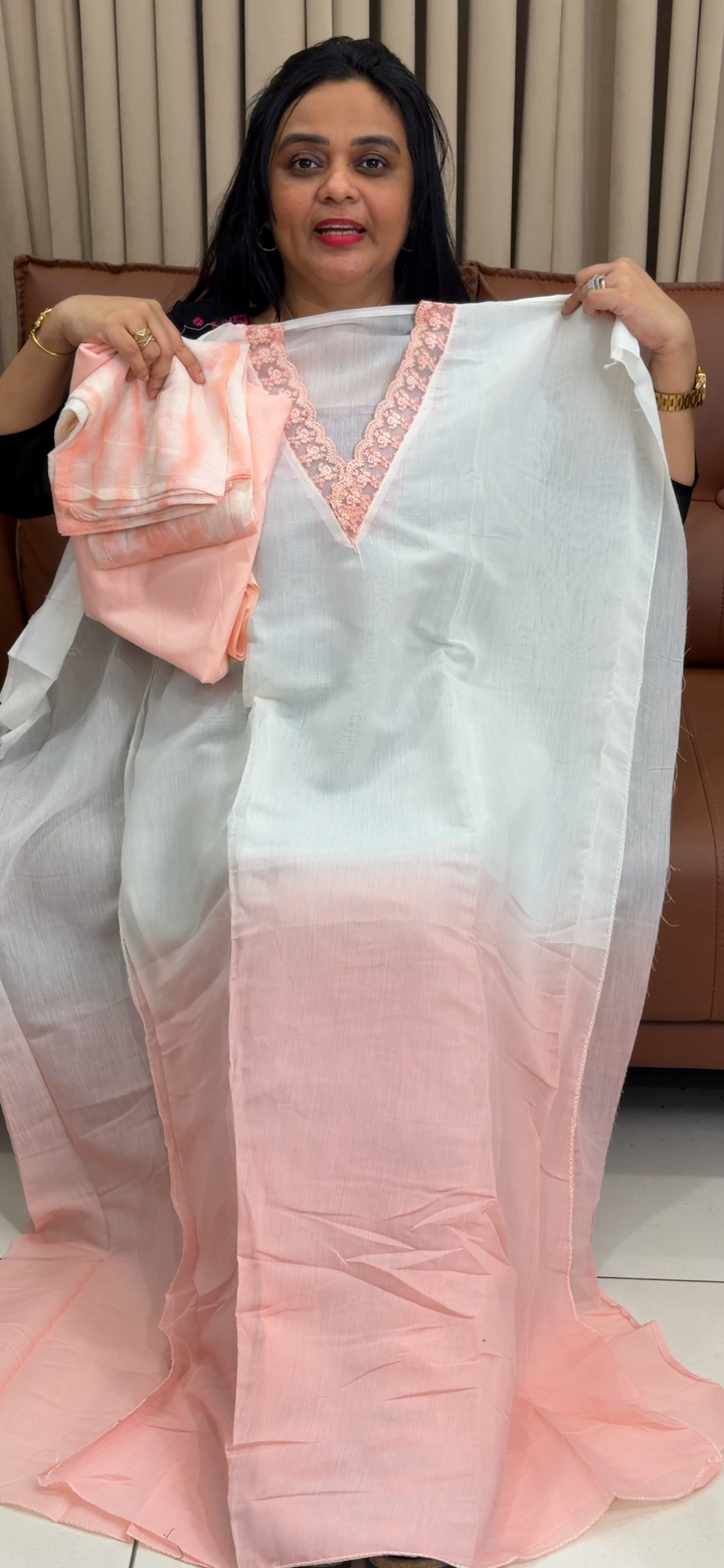 MUL CHANDERI UNSTITCHED SALWAR SUITS - NUWA - 1944