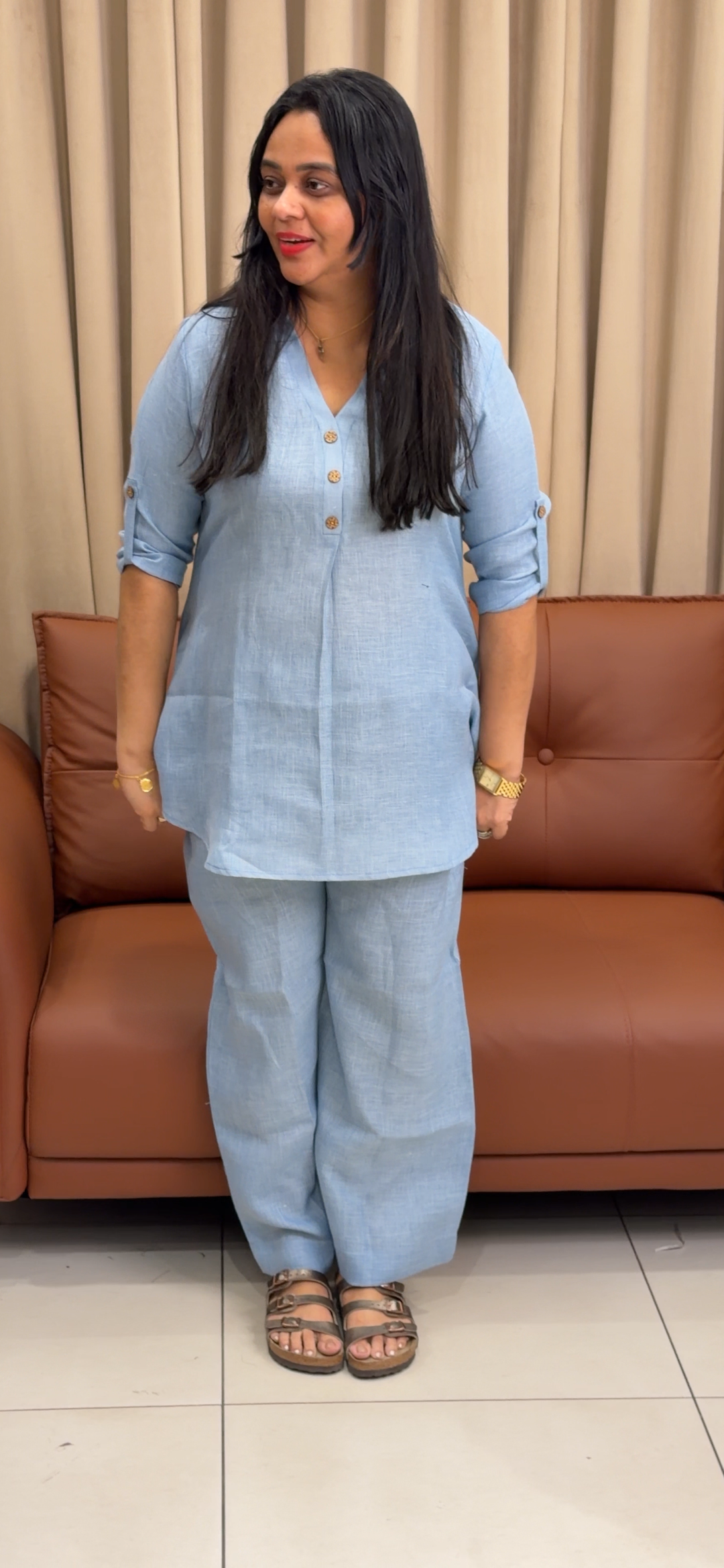 IN-HOUSE LINEN SHORT CO-ORDS SETS - NUWA - 2363