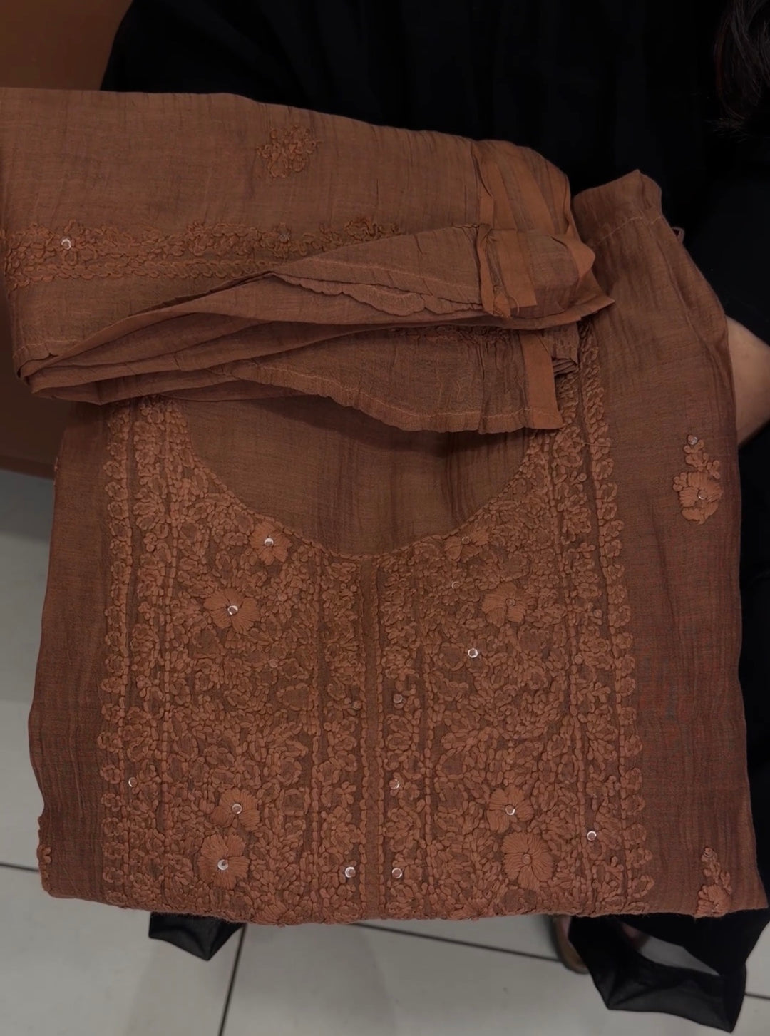 LUCKNOWI CHIKANKARI UNSTITCHED SALWAR SUITS - NUWA-1343