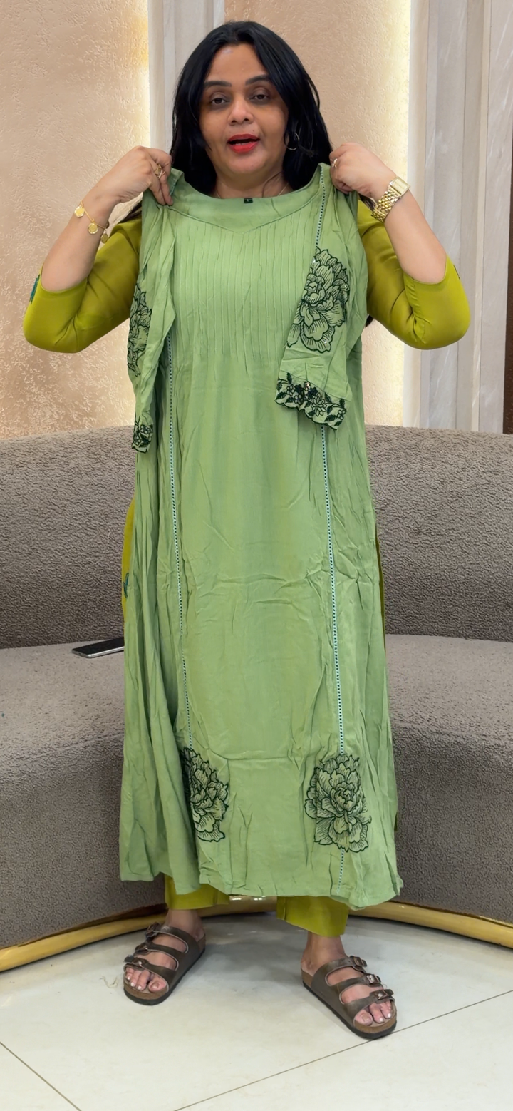 OFFER SALE CRUSHED RAYON LONG ALINE TOP - NUWA - 2424