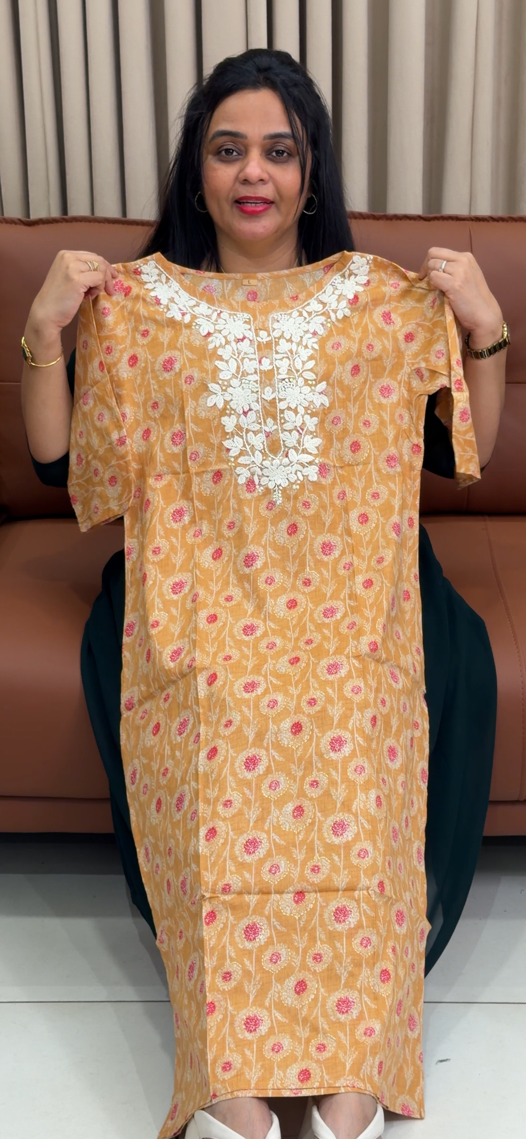 PRINTED COTTON LONG TOPS - NUWA - 1987