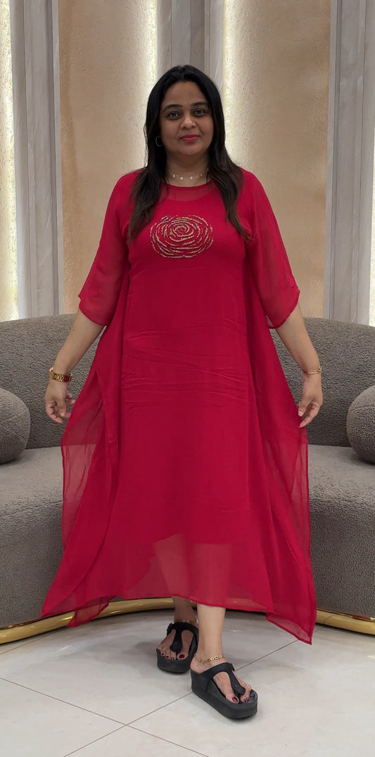 HAND WORKED KAFTAN TOP - NUWA-029