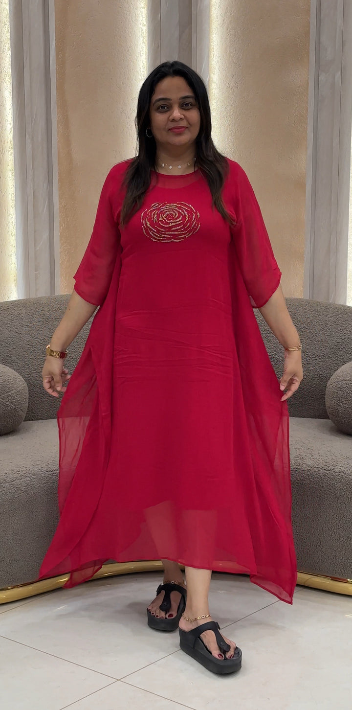 HAND WORKED KAFTAN TOP - NUWA-460