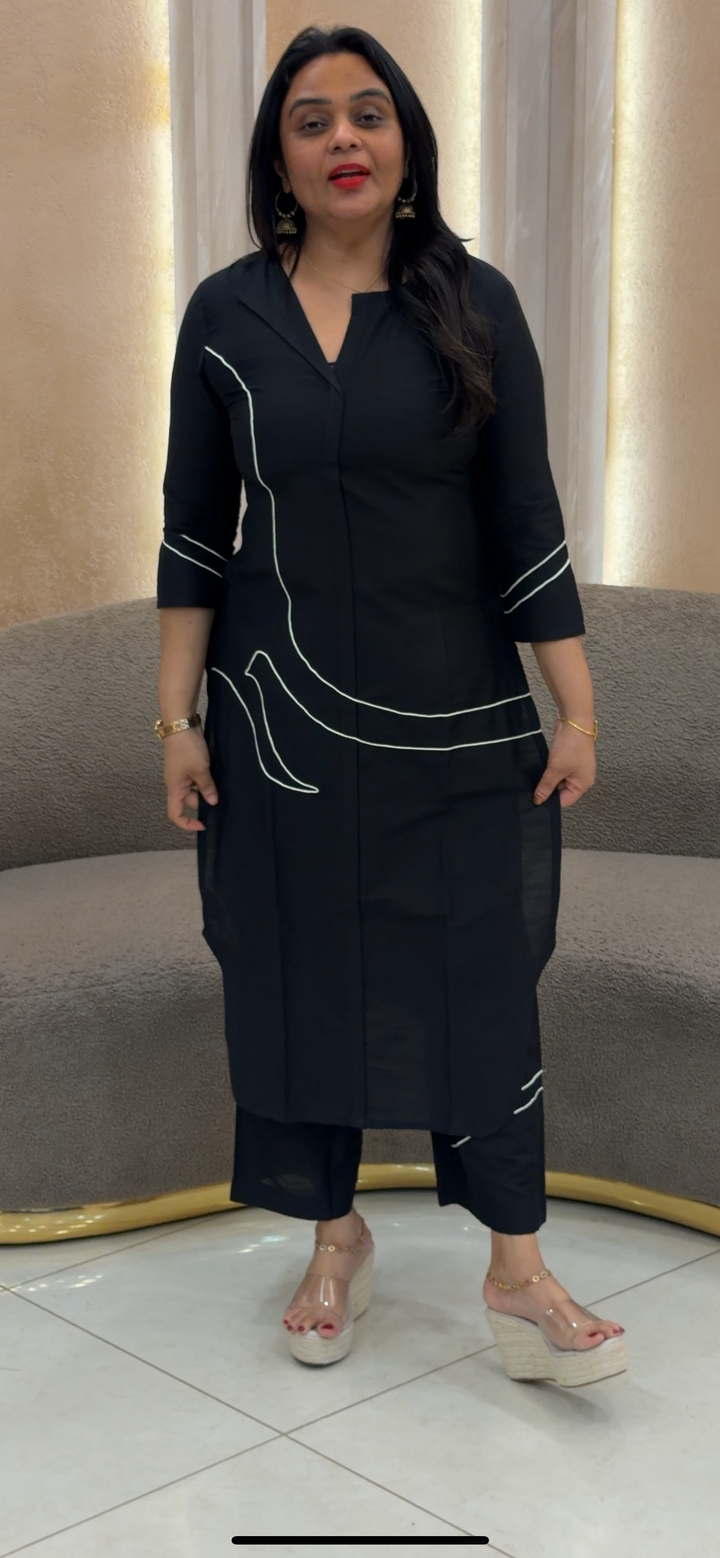 IN-HOUSE SLUB SILK CO-ORDS SETS - NUWA - 1433