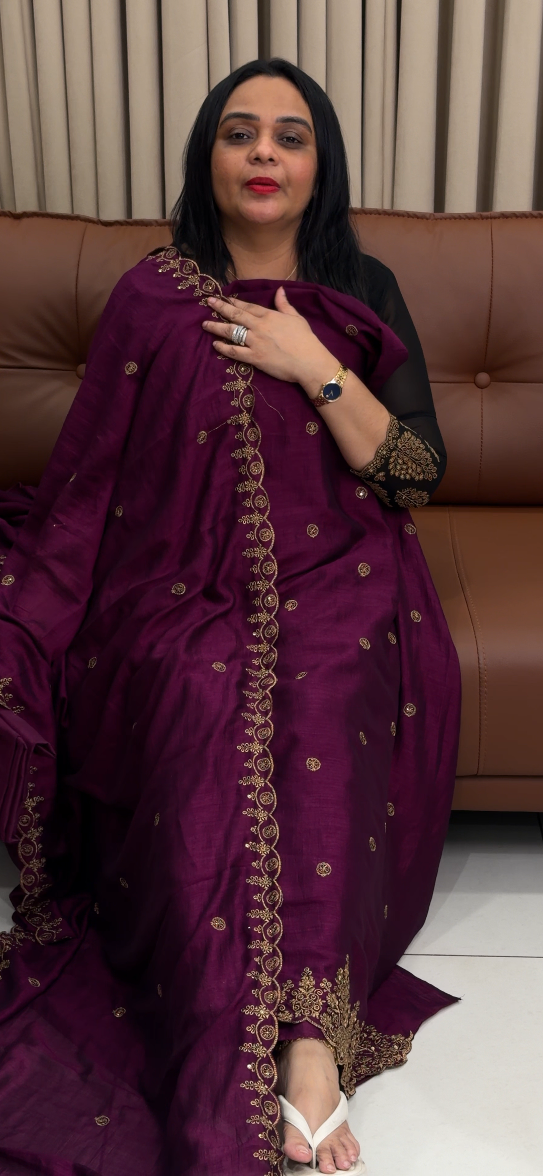 SEMI RAW SILK UNSTITCHED SALWAR SUITS - NUWA - 1916