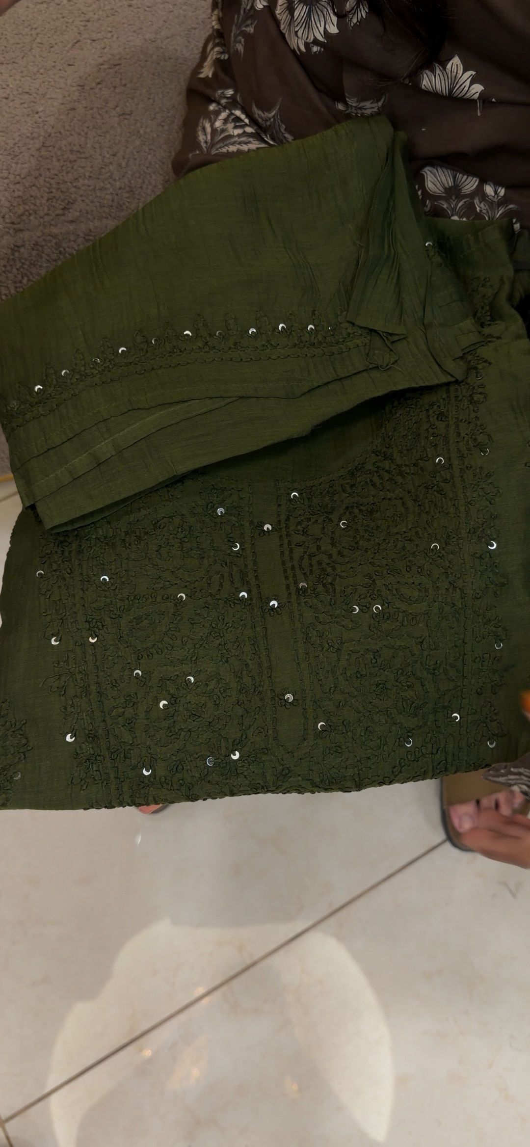 LUCKNOWI CHIKANKARI UNSTITCHED SALWAR SUITS - NUWA - 1396