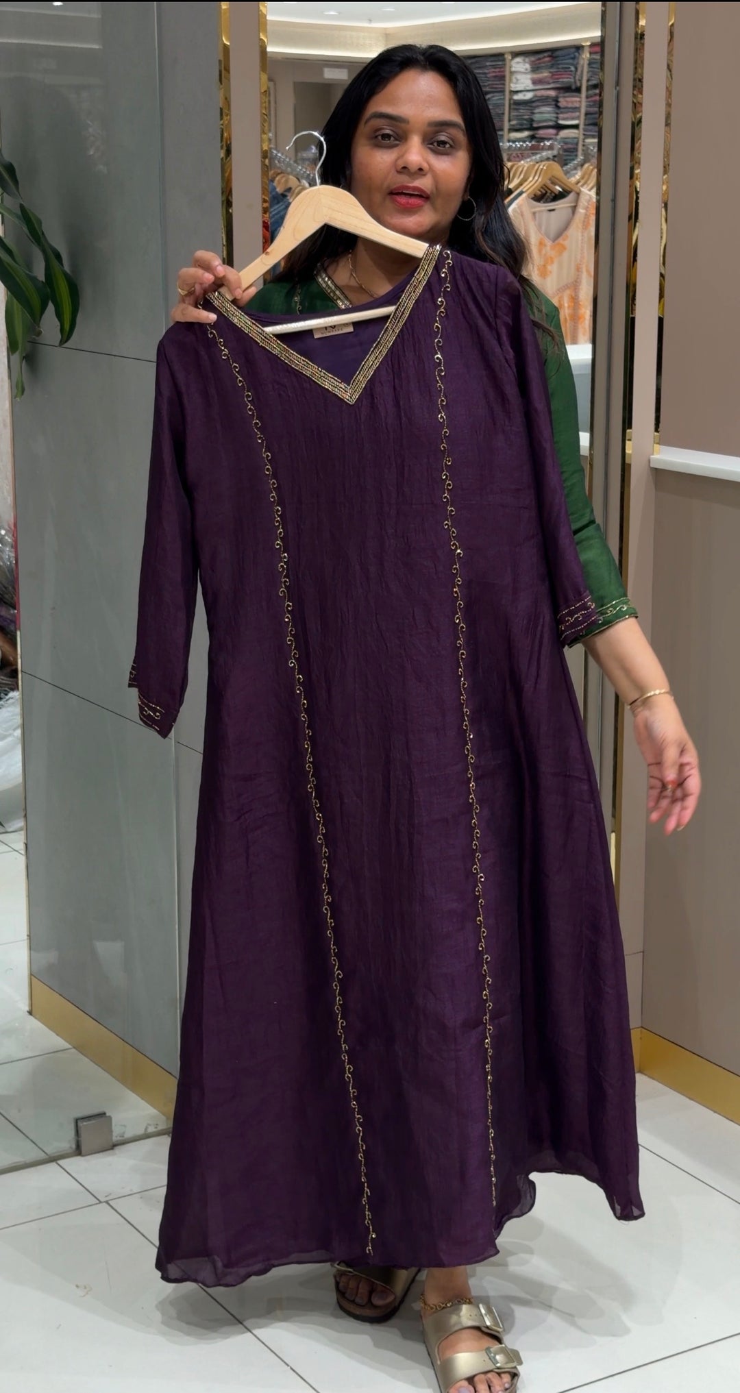 SEMI RAW SILK ALINE TOPS - NUWA-537