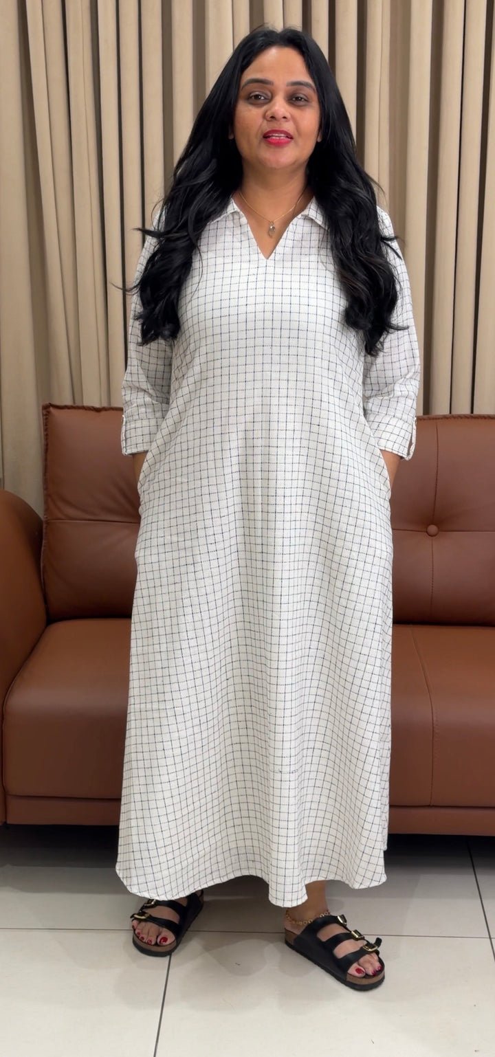 IN-HOUSE HANDLOOM COTTON TUNIC TOPS - NUWA-1837