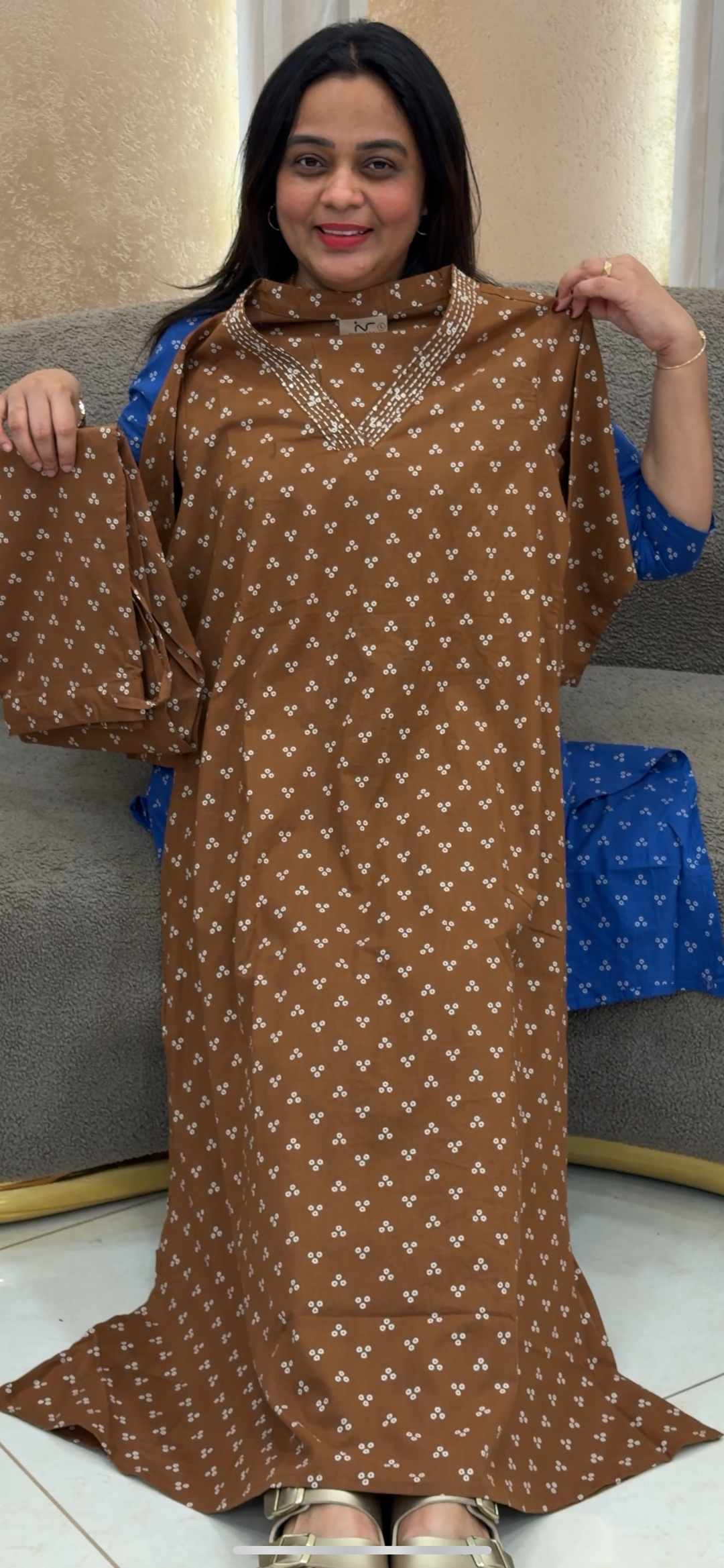 COTTON SLITTED CO-ORD SETS - NUWA - 218