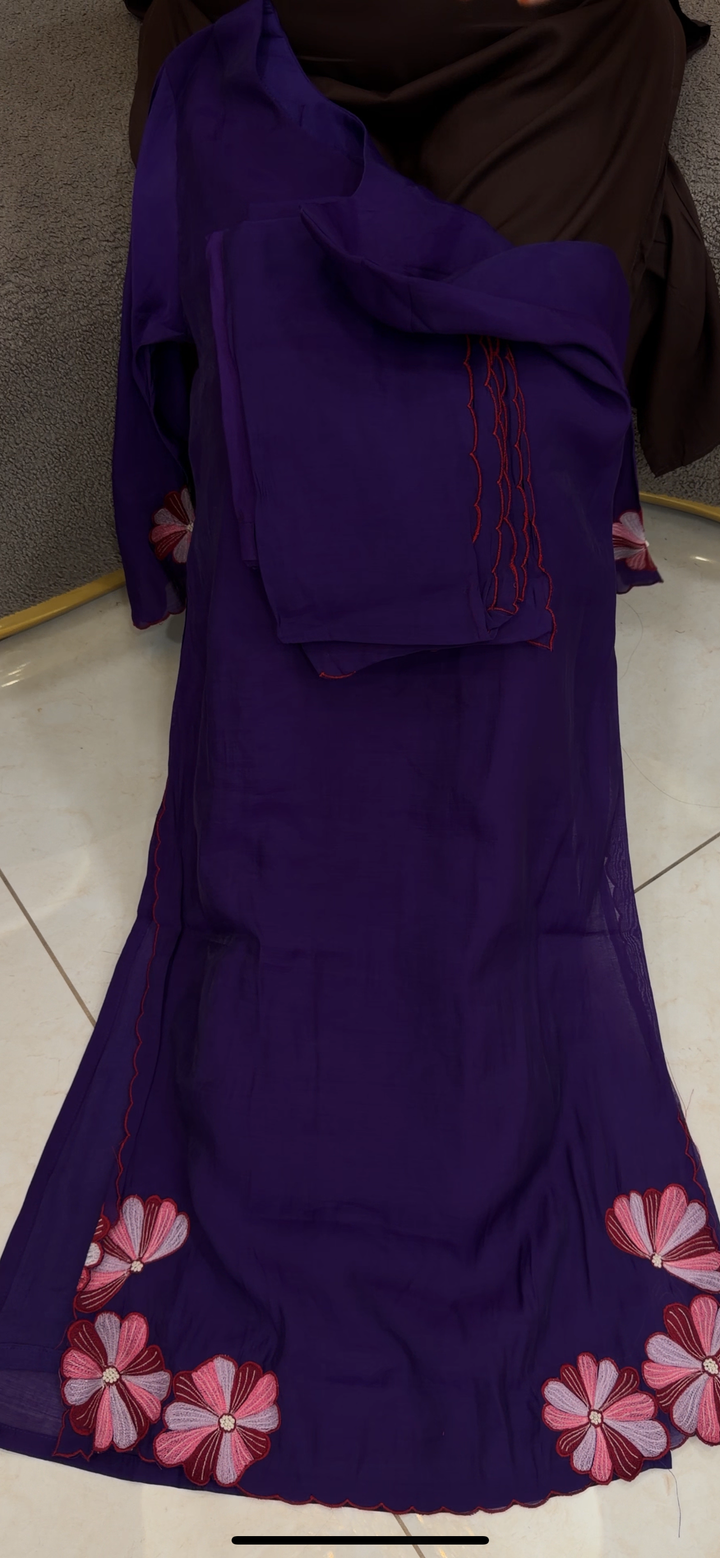 MUL CHANDERI TOP, BOTTOM AND DUPATTA - NUWA - 1489