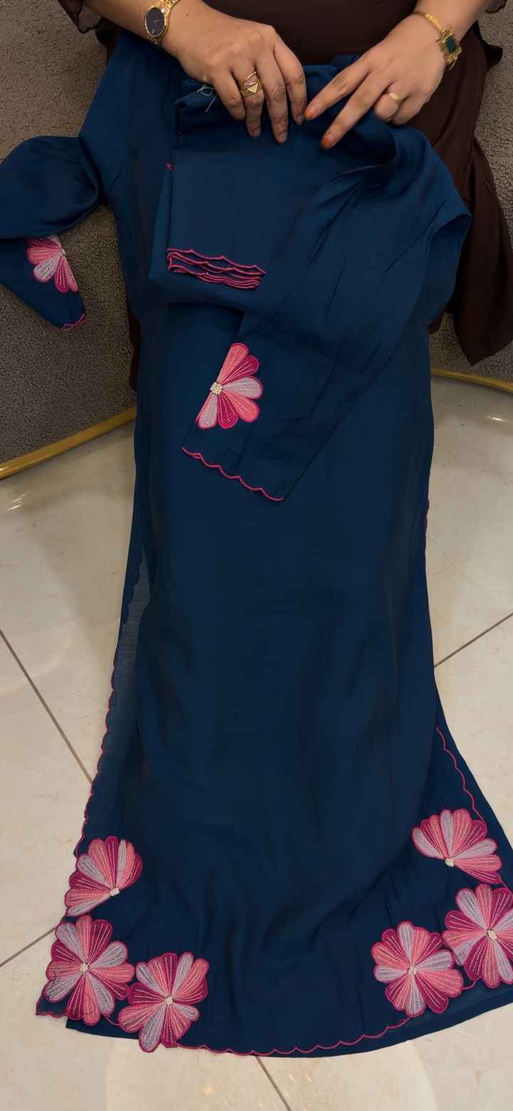 MUL CHANDERI TOP, BOTTOM AND DUPATTA - NUWA - 1489