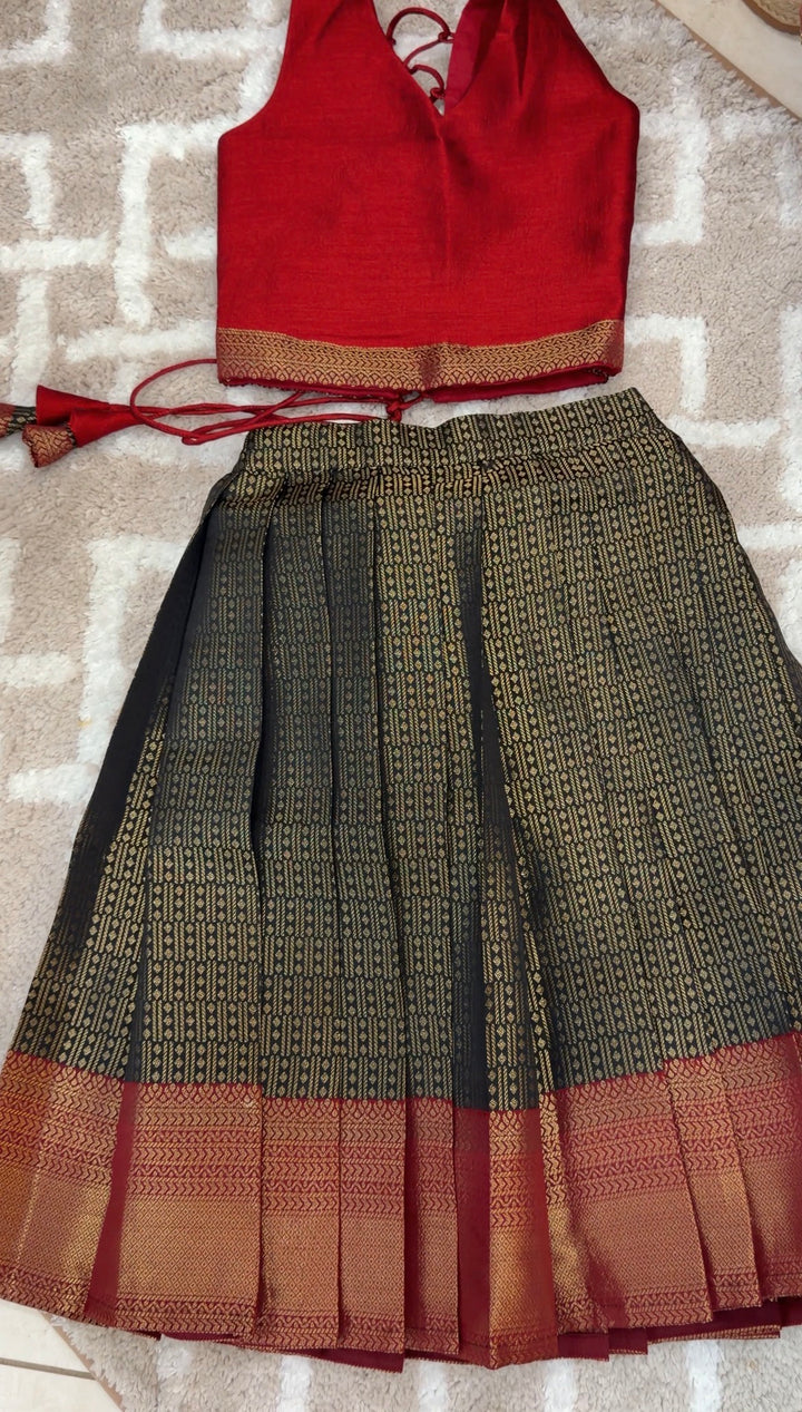 IN-HOUSE KIDS CROP TOP AND SKIRTS - NUWA-1301