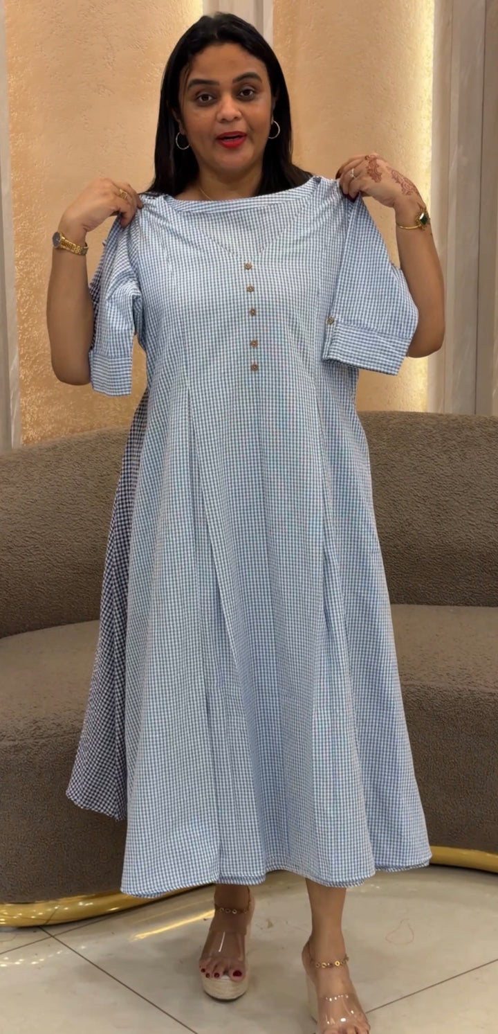 HANDLOOM COTTON FROCKS - NUWA-1225