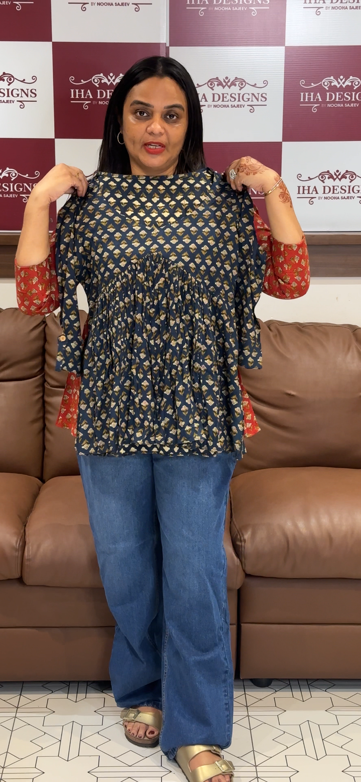 PRINTED SHORT TOPS - NUWA - 1018