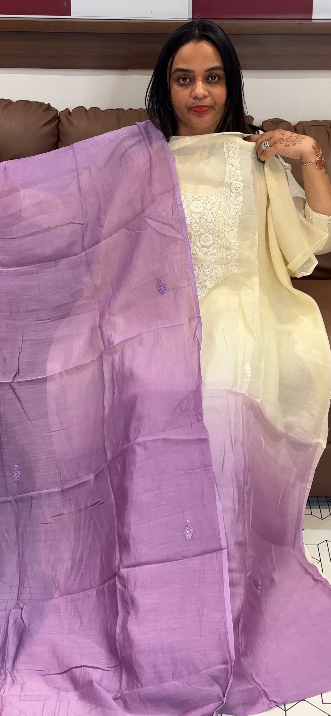 VISCOSE MUL CHANDERI UNSTITCHED SALWAR SUITS - NUWA - 750