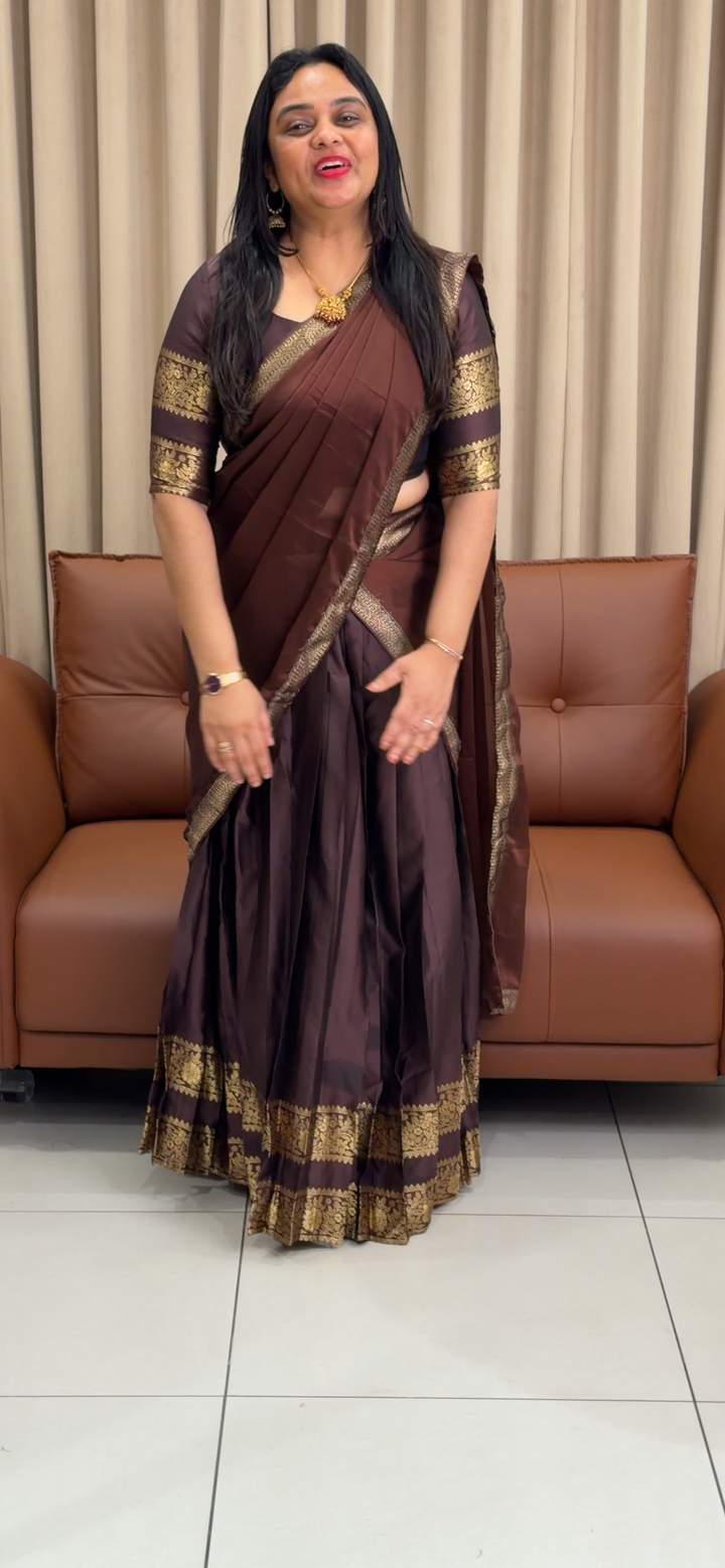 IN-HOUSE SEMI STITCHED DHAVANI SETS - NUWA - 1612