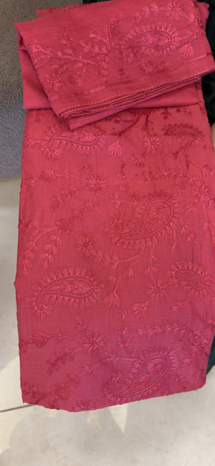 MUL CHANDERI UNSTITCHED SALWAR SUITS - NUWA - 2340
