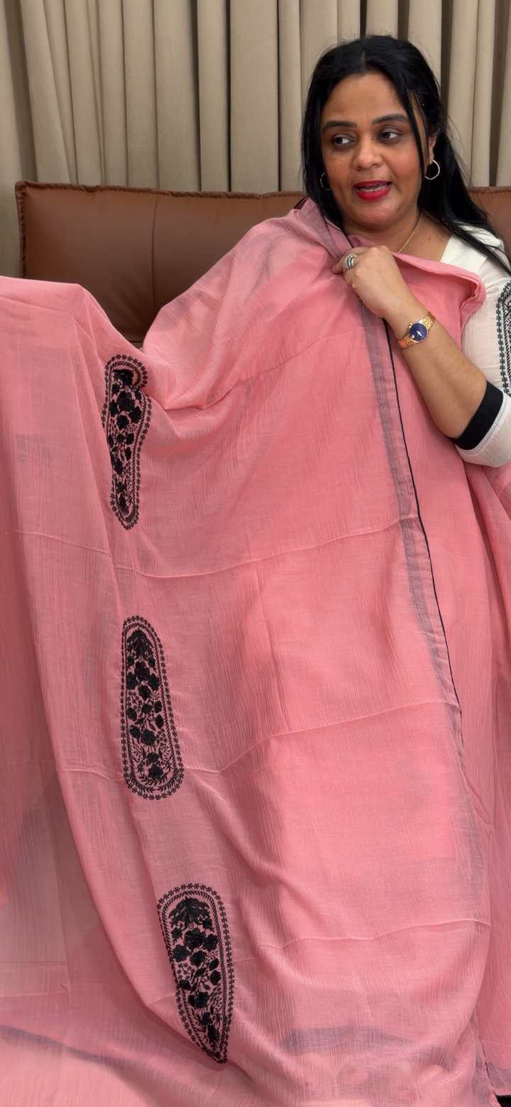 MUL CRUSHED UNSTITCHED SALWAR SUITS - NUWA - 1875