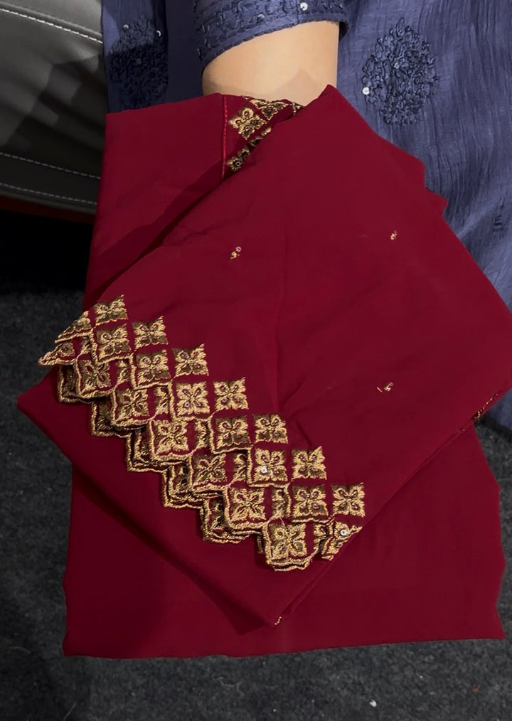 FAUX GEORGETTE UNSTITCHED SALWAR SUITS - NUWA-1966