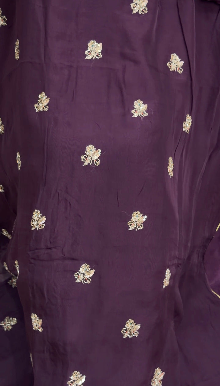 SILK ORGANZA UNSTITCHED SALWAR SUITS - NUWA-2210