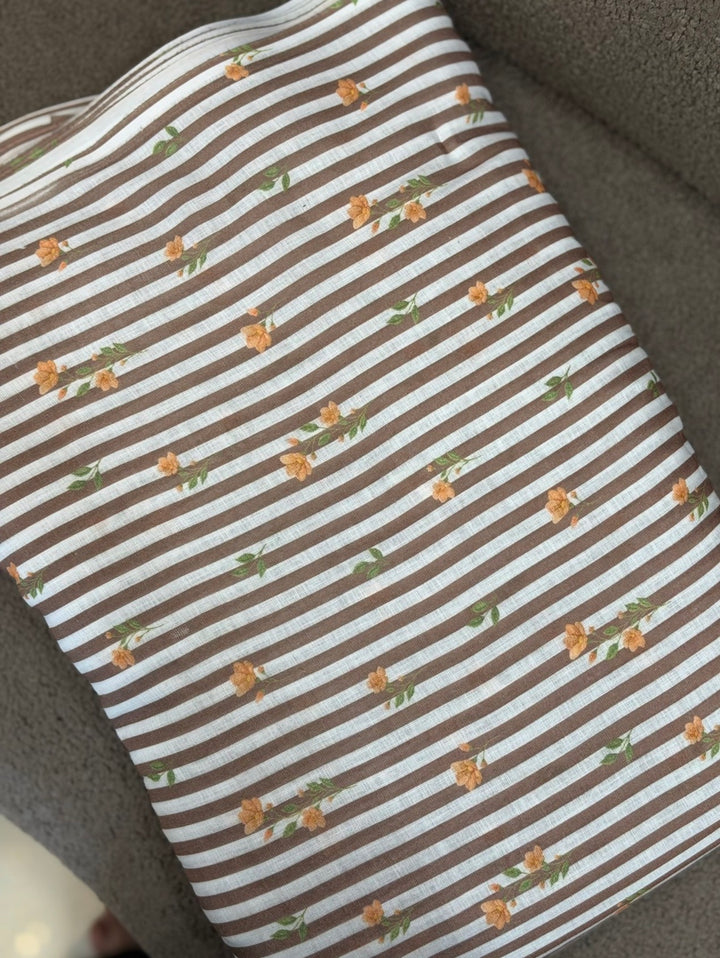 PRINTED LINEN RUNNING MATERIAL - NUWA-2074