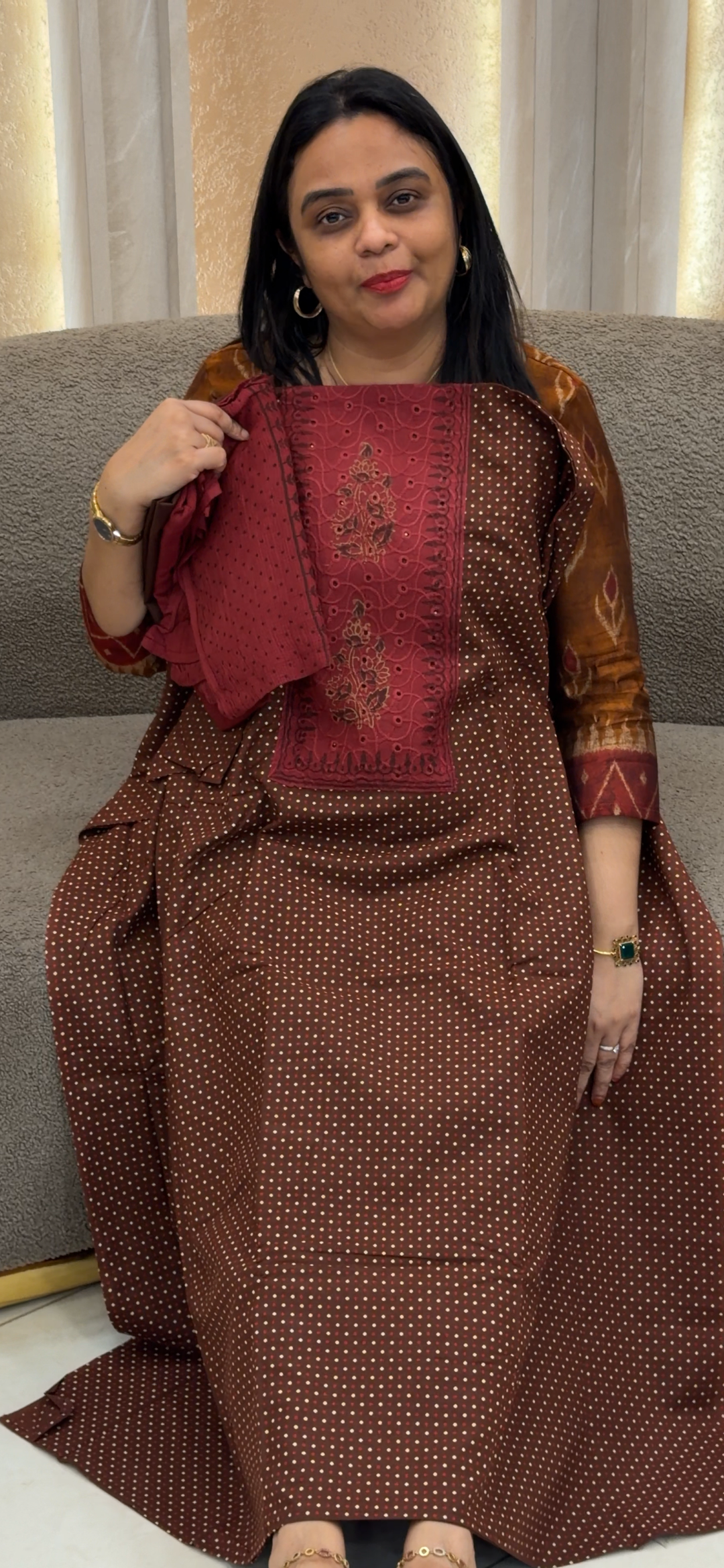 COTTON UNSTITCHED SALWAR SUITS - NUWA - 1398