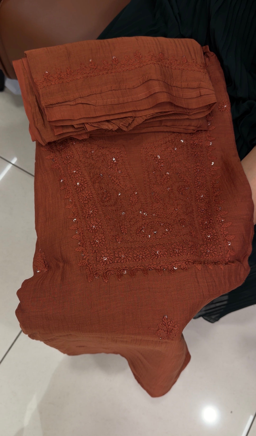 MALAI CHANDERI UNSTITCHED SALWAR SUITS - NUWA-1890