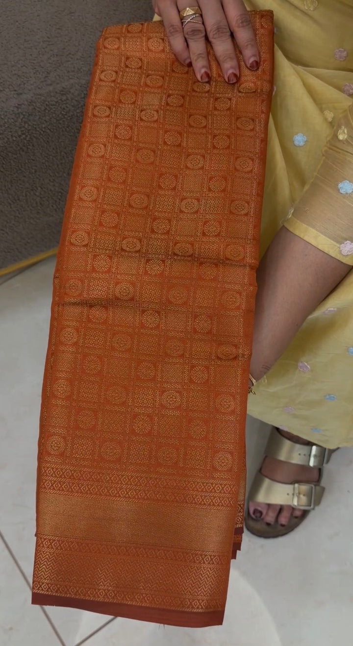 SEMI BROCADE SAREES - NUWA-826