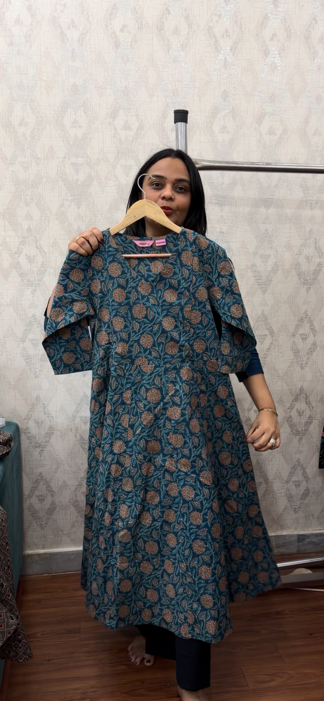 PRINTED ANARKALI TOPS - NUWA- 717