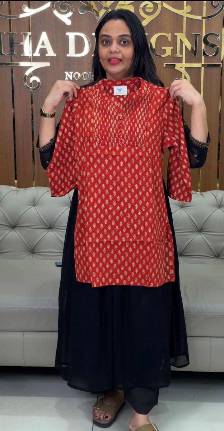 PRINTED COTTON TOPS - NUWA-1066
