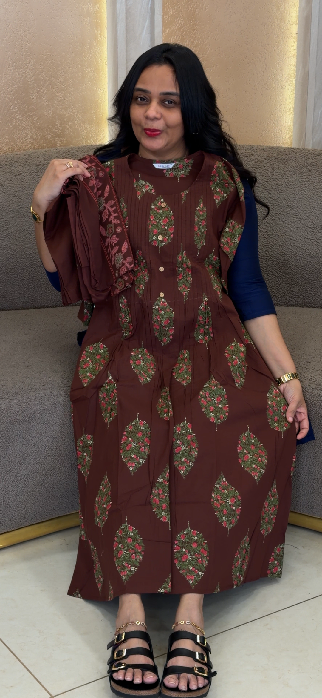 COTTON TOP, BOTTOM AND DUPATTA - NUWA - 2053