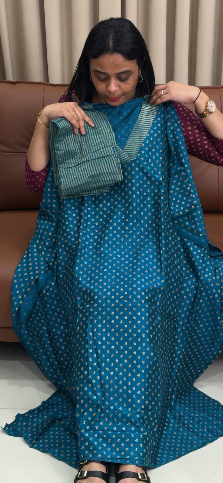 SEMI RAW SILK UNSTITCHED SALWAR SUITS - NUWA - 1745