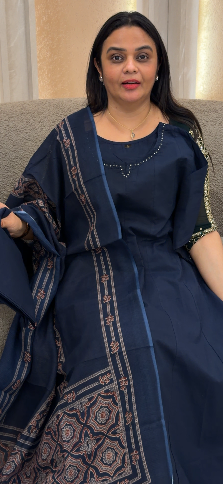 MUL COTTON TOP, BOTTOM AND DUPATTA - NUWA - 880