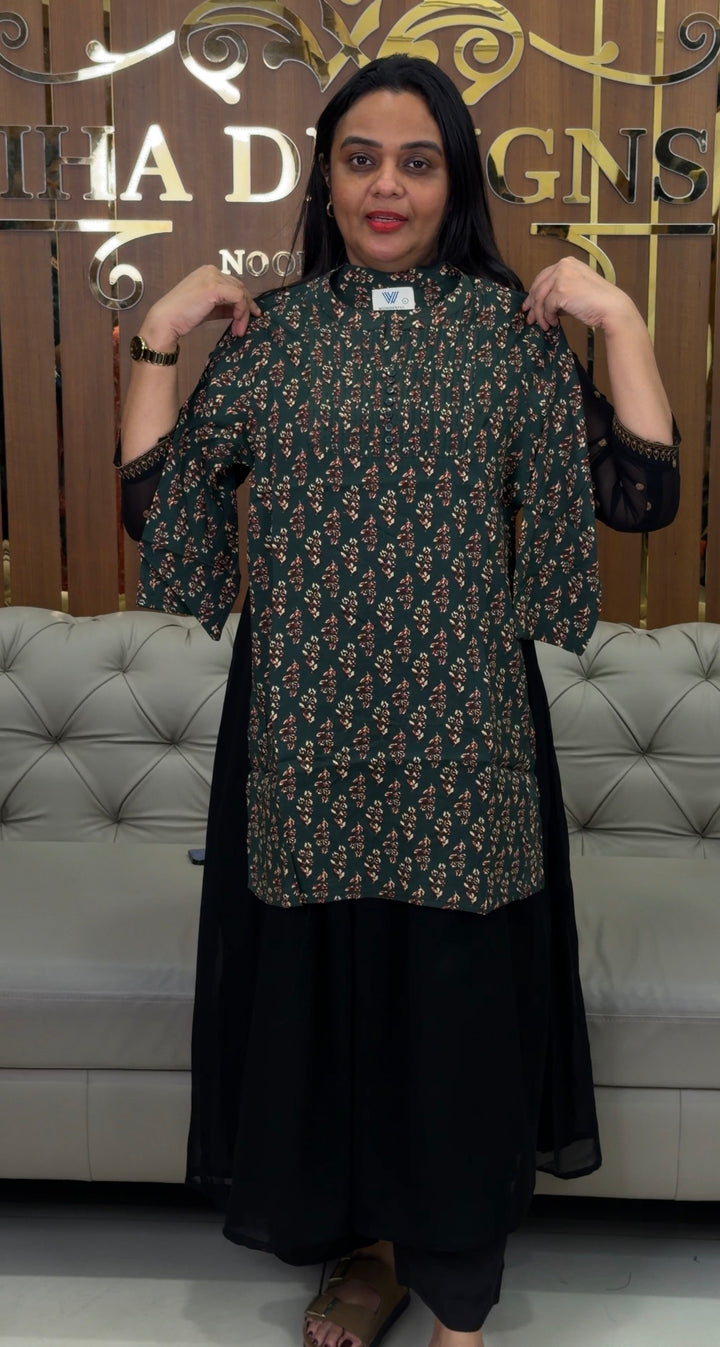 PRINTED COTTON TOPS - NUWA-1066