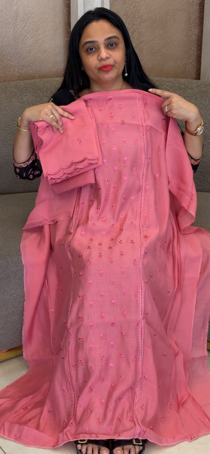MUL CAHNEDRI UNSTITCHED SALWAR SUITS - NUWA - 2248