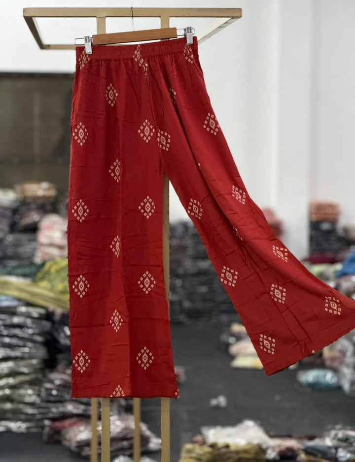 PINTED PALAZZO PANTS - NUWA - 2501