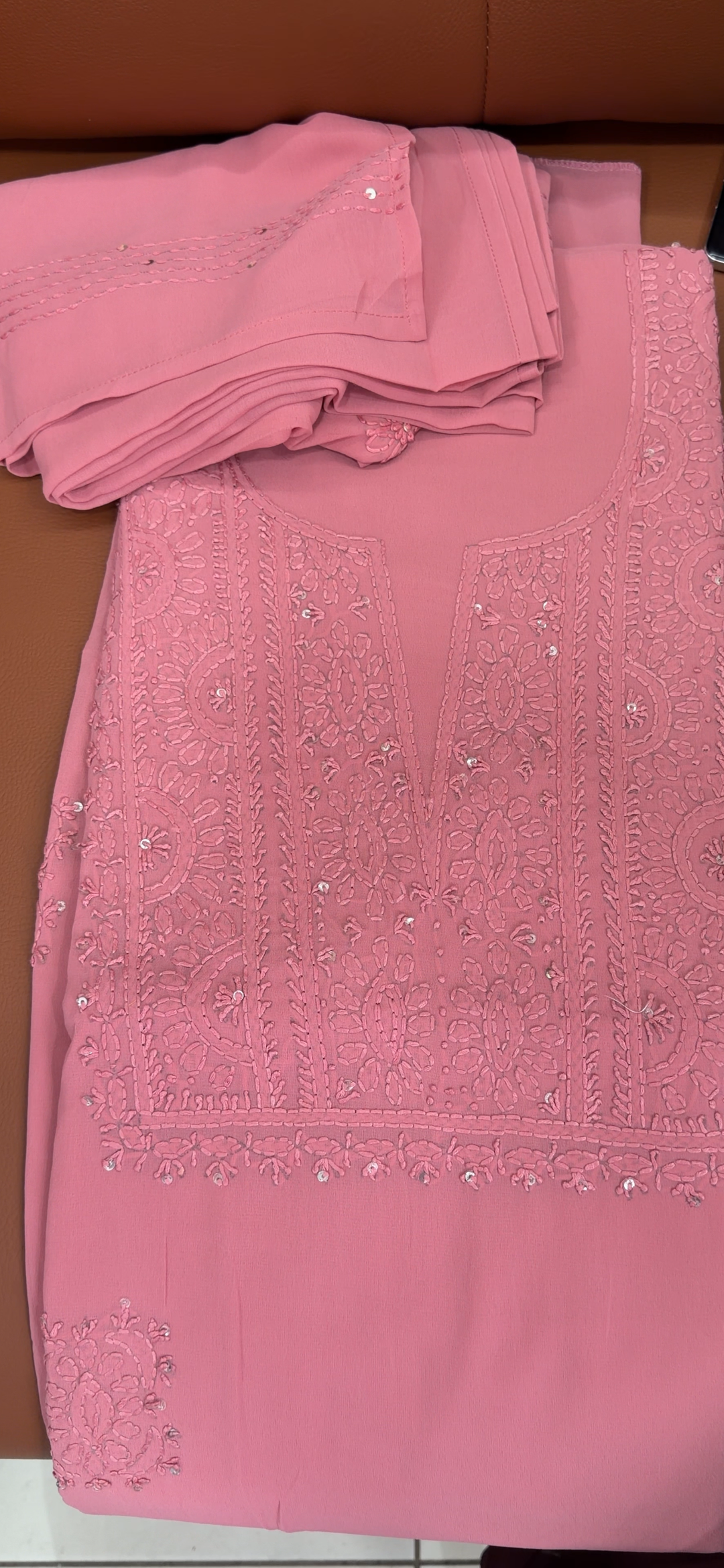 CHIKANKARI UNSTITCHED SALWAR SUITS - NUWA - 1958