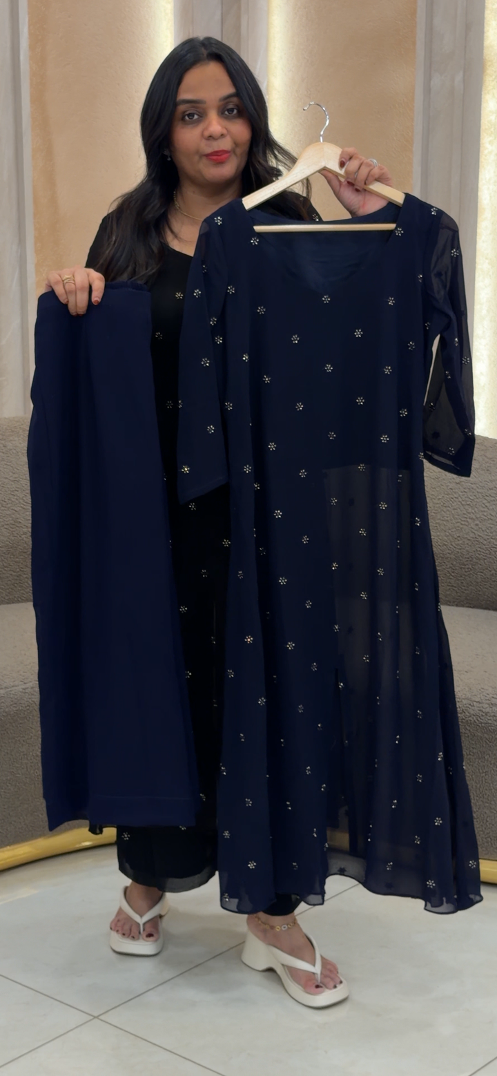 FAUX GEORGETTE TOP AND BOTTOMA - NUWA- 888