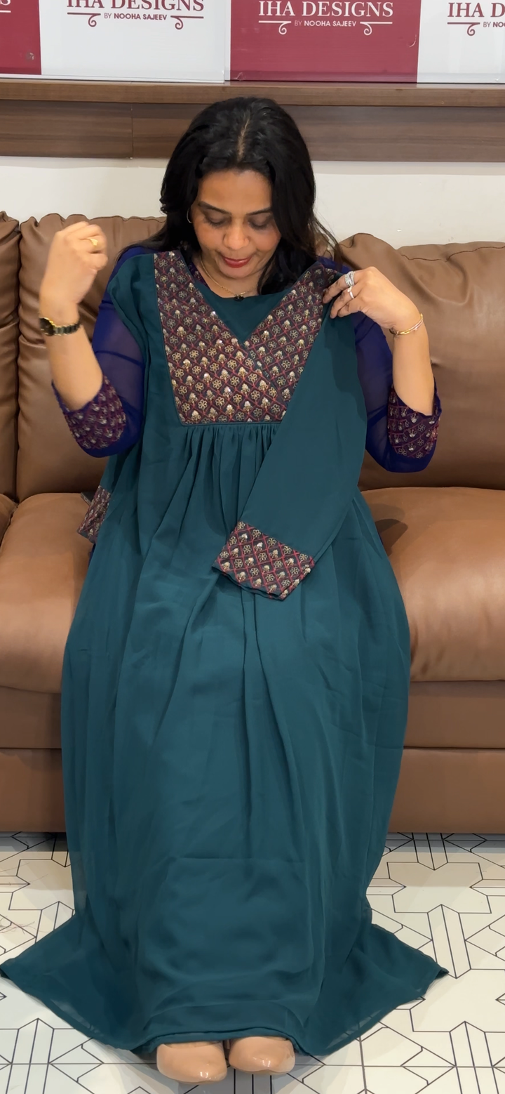 FAUX GEORGETTE ALINE TOPS  - NUWA - 1014