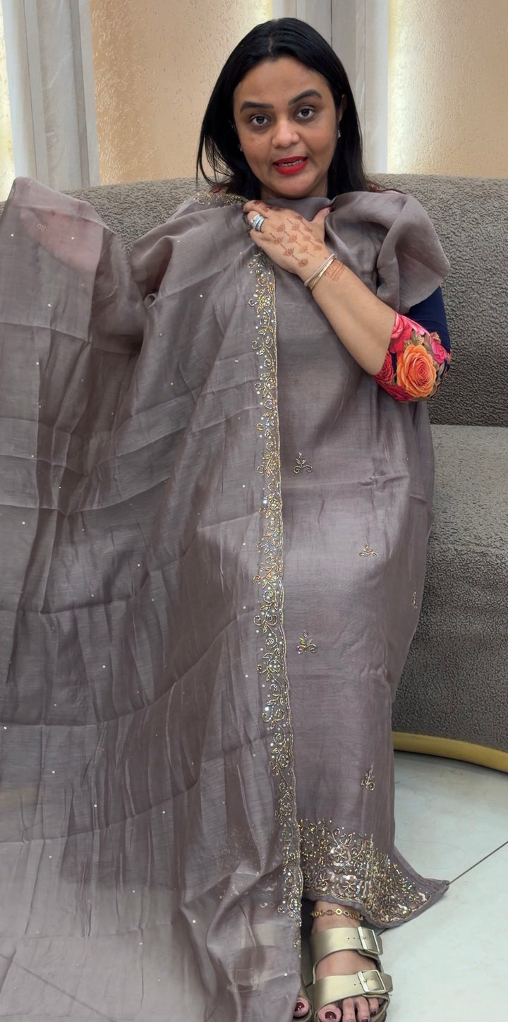 BANARASI MUL UNSTITCHED SALWAR SUITS - NUWA-784