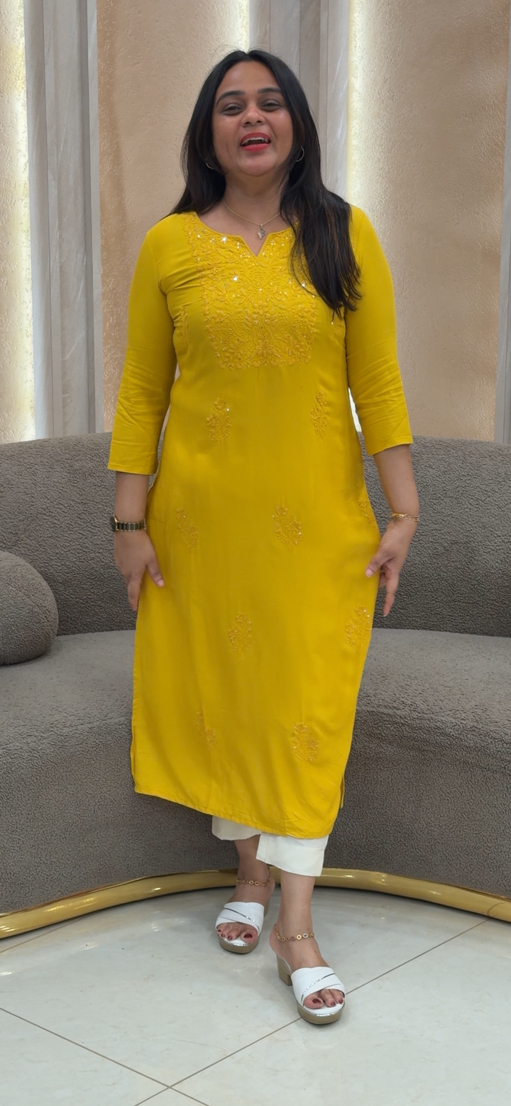 LUCKNOWI CHIKANKARI TOPS - NUWA - 136